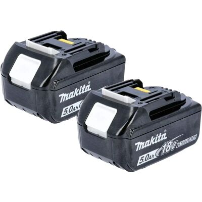 Makita Confezione da 2 Batterie 18V 5Ah - Indicatore di carica Makita Confezione da 2 Batterie 18V 5Ah - Indicatore di carica