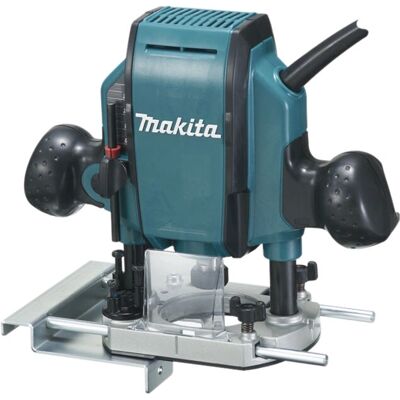 Makita RP0900 Fresadora - 900W, Profundidad Ajustable, Protección contra Polvo Makita RP0900 Fresadora - 900W, Profundidad Ajustable, Protección contra Polvo