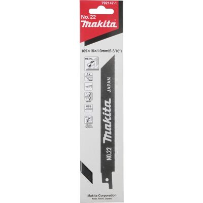 Hojas de sierra de sable Makita - Bimetal - 5 piezas Hojas de sierra de sable Makita - Bimetal - 5 piezas
