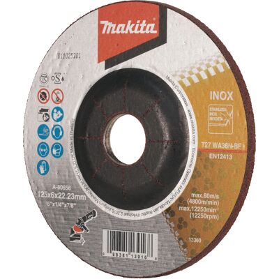 Makita A-80656 Winkelschleifer-Zubehör - Edelstahl 125mm Makita A-80656 Winkelschleifer-Zubehör - Edelstahl 125mm
