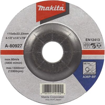 Makita A-80955 Metall-Schleifscheibe - 230mm, 6mm, 22,23mm Bohrung Makita A-80955 Metall-Schleifscheibe - 230mm, 6mm, 22,23mm Bohrung