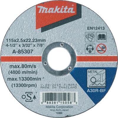 Makita A-85307 Winkelschleifer-Zubehör - Metalltrennscheibe Makita A-85307 Winkelschleifer-Zubehör - Metalltrennscheibe