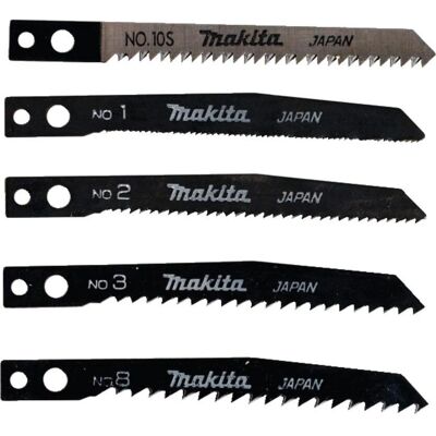 Makita - A-86882 - 5-teil-Set - 1,2,3,8,10S - Laubsägeblätter Makita - A-86882 - 5-teil-Set - 1,2,3,8,10S - Laubsägeblätter