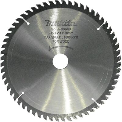 Makita D-09640 Kreissägeblatt - Langlebige 60Z 235mm Makita D-09640 Kreissägeblatt - Langlebige 60Z 235mm