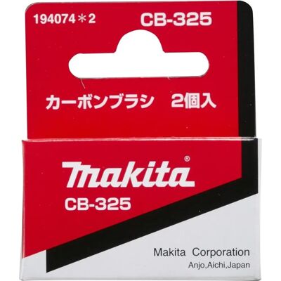 Escovas de carvão Makita CB-325 - Peças originais - 2 peças Escovas de carvão Makita CB-325 - Peças originais - 2 peças