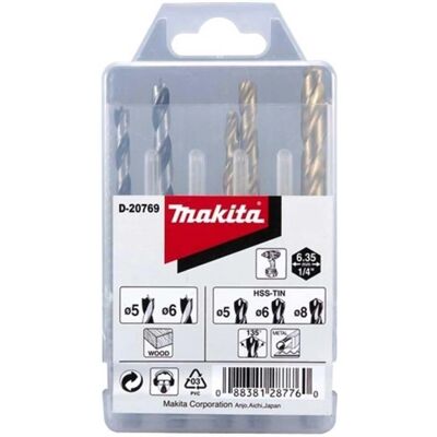 Makita D-20769 Bohrerset - Schlagbohrfest, 5 Stück Makita D-20769 Bohrerset - Schlagbohrfest, 5 Stück