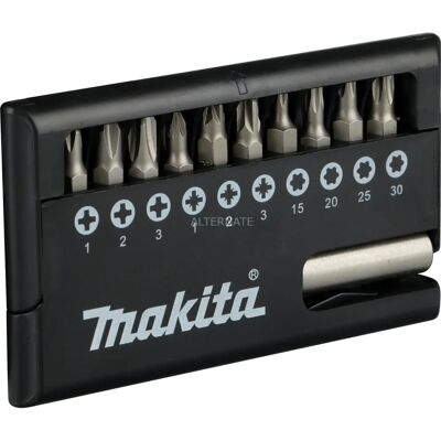 Makita D-30651 Magnetisches Bit-Set - Schwarz - Mit Magnetischem Halter Makita D-30651 Magnetisches Bit-Set - Schwarz - Mit Magnetischem Halter