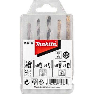 Makita D-23759 Bohrerset - 5 Stück Makita D-23759 Bohrerset - 5 Stück