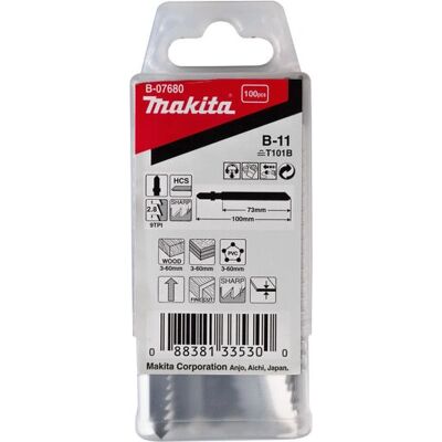 Makita B-07680 Lama di Sega - 100 pz Acciaio ad Alto Tenore di Carbonio (HCS) Makita B-07680 Lama di Sega - 100 pz Acciaio ad Alto Tenore di Carbonio (HCS)
