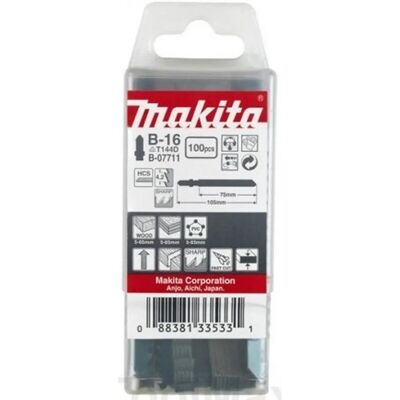 Makita B-07711 - 100 Stück B-16 Sägeblätter für Holz & Kunststoff Makita B-07711 - 100 Stück B-16 Sägeblätter für Holz & Kunststoff