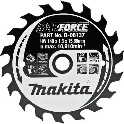 Makita B-08137 Kreissägeblatt - TCT-160mm-16T Makita B-08137 Kreissägeblatt - TCT-160mm-16T