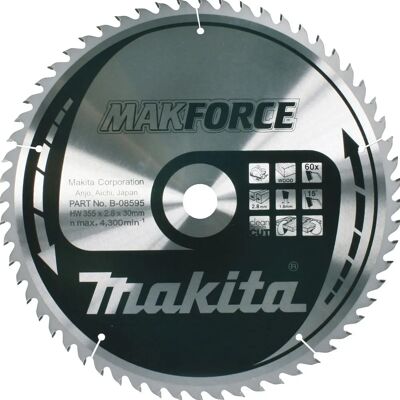 Makita B-08595 Kreissägeblatt - 60 Zähne - Holzschnitt Makita B-08595 Kreissägeblatt - 60 Zähne - Holzschnitt