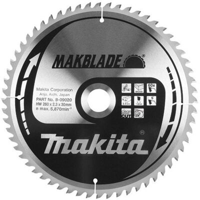 Makita Kreissägeblatt - 260mm - Langlebig & Präzise Makita Kreissägeblatt - 260mm - Langlebig & Präzise