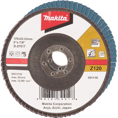 Makita D-27517 Winkelschleifer Zubehör - 125mm Z120 Makita D-27517 Winkelschleifer Zubehör - 125mm Z120