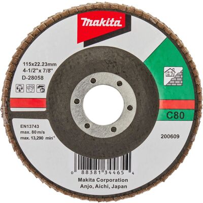 Makita - D-28058 - 80er Körnung - Grinding disc Makita - D-28058 - 80er Körnung - Grinding disc