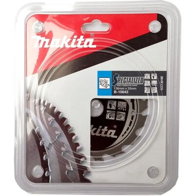 Makita B-10643 Spezialisiertes Holzsägeblatt für Akku-Kreissäge Makita B-10643 Spezialisiertes Holzsägeblatt für Akku-Kreissäge
