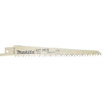 Makita B-16798 - Stichsäbelsägeblatt - 152mm, HCS, 6 TPI, 5 Stück Makita B-16798 - Stichsäbelsägeblatt - 152mm, HCS, 6 TPI, 5 Stück