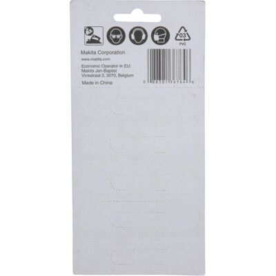 Juego de cuchillas para cepillo Makita D-35302 - 82 mm, 10 piezas Juego de cuchillas para cepillo Makita D-35302 - 82 mm, 10 piezas