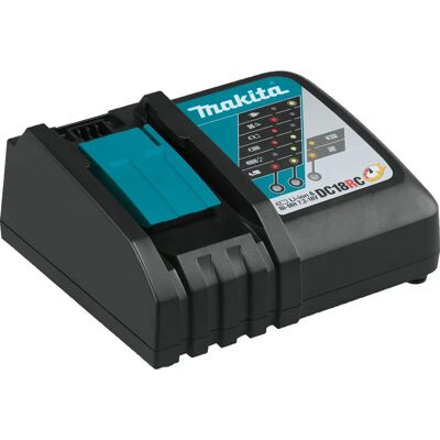Makita DC18RC 18V Li-Ion Batterilader - Rask lading - Svart Makita DC18RC 18V Li-Ion Batterilader - Rask lading - Svart