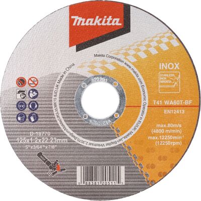 Makita D-18770-10 Winkelschleifer Zubehör - Trennscheiben Edelstahl Makita D-18770-10 Winkelschleifer Zubehör - Trennscheiben Edelstahl