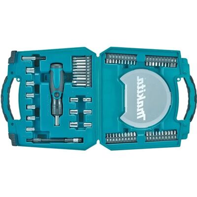 Set de 65 piese Makita D-42020 cu biti și chei Set de 65 piese Makita D-42020 cu biti și chei