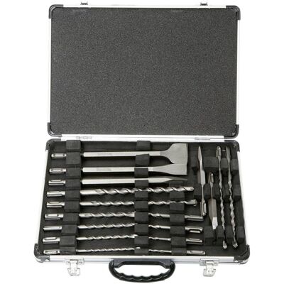 Makita D-42444 Conjunto de 17 brocas e formões SDS+ Makita D-42444 Conjunto de 17 brocas e formões SDS+