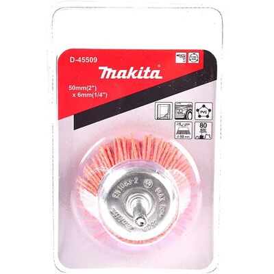 Makita D-45509 Nylon-Kopfbürste - Oberflächenbehandlung - 50mm Makita D-45509 Nylon-Kopfbürste - Oberflächenbehandlung - 50mm