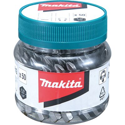 Makita B-26509 - Set de 50 puntas Pozidriv PZ2 - 50 mm Makita B-26509 - Set de 50 puntas Pozidriv PZ2 - 50 mm