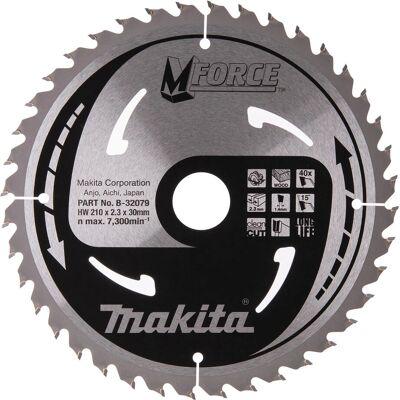 Makita Hoja de Sierra Circular - 210x30mm 40Z Makita Hoja de Sierra Circular - 210x30mm 40Z