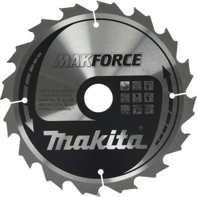 Makita Makforce Sägeblatt - Ø210x30mm, 16Z Makita Makforce Sägeblatt - Ø210x30mm, 16Z