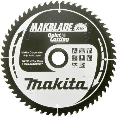 Makita B-32487 Lama Circolare in Carburo - Tagli Precisi Makita B-32487 Lama Circolare in Carburo - Tagli Precisi