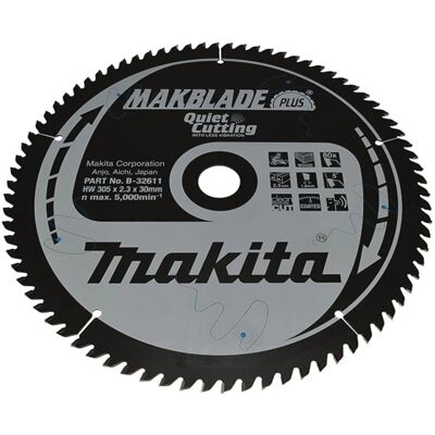 Makita Kreissägeblatt 305mm, 30mm Bohrung, 80 Zähne Makita Kreissägeblatt 305mm, 30mm Bohrung, 80 Zähne