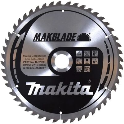 Makita MAKBLADE Kreissägeblatt - 48 Zähne - 255mm Makita MAKBLADE Kreissägeblatt - 48 Zähne - 255mm