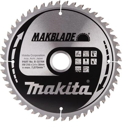 Makita B-32764 - Kreissägeblatt - 216mm, 48Z, Holz Makita B-32764 - Kreissägeblatt - 216mm, 48Z, Holz