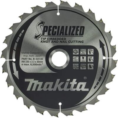 Makita Kreissägeblatt - Speziell 235mm, 24Z, 30mm Bohrung Makita Kreissägeblatt - Speziell 235mm, 24Z, 30mm Bohrung
