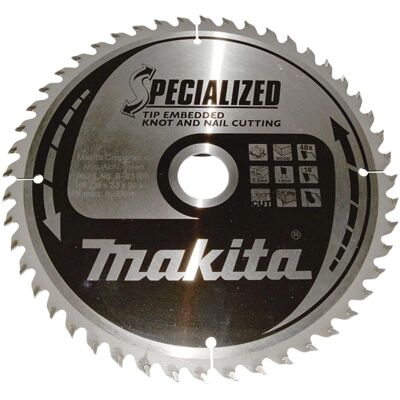 Lama da sega Makita - 235x30x48mm per legno con chiodi e nodi Lama da sega Makita - 235x30x48mm per legno con chiodi e nodi