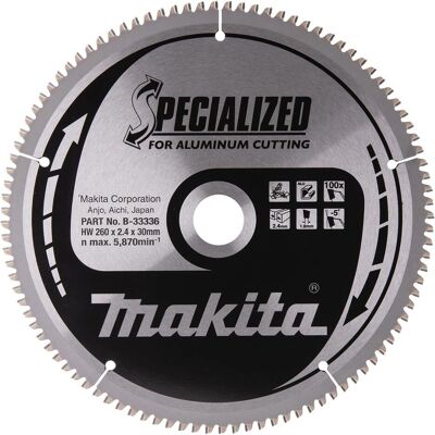 Makita Modell 260x30x100Z Kreissägeblatt - Aluminium, 100 Zähne Makita Modell 260x30x100Z Kreissägeblatt - Aluminium, 100 Zähne
