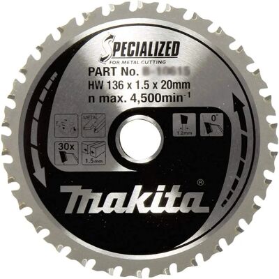 Makita B-33526 Lama specializzata - Metallo 136mm Makita B-33526 Lama specializzata - Metallo 136mm