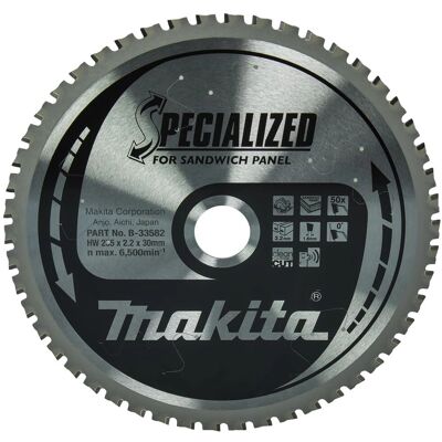 Makita B-33582 Sega circolare - 235mm, 50D, per pannelli Makita B-33582 Sega circolare - 235mm, 50D, per pannelli