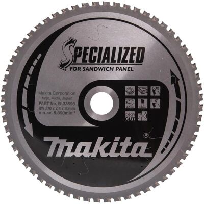 Makita B-33598 Kreissägeblatt - 27cm - Professionelles Werkzeug Makita B-33598 Kreissägeblatt - 27cm - Professionelles Werkzeug