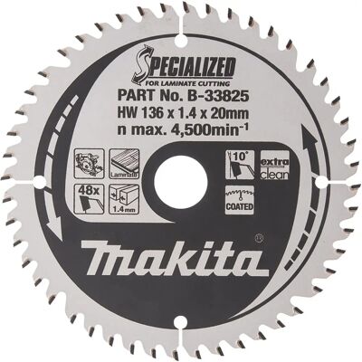 Makita B-33825 - Specialiserad cirkelsågblad för laminat Makita B-33825 - Specialiserad cirkelsågblad för laminat