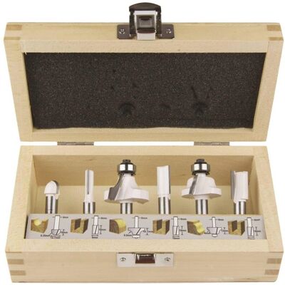 Makita D-53540 Frässet - 8mm, 6 delar Makita D-53540 Frässet - 8mm, 6 delar