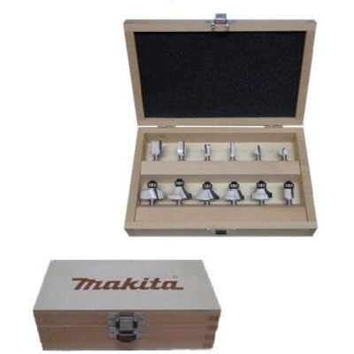 Makita Modell D-57065 - Oberfräser-Set - 12 Stück, 6 mm Makita Modell D-57065 - Oberfräser-Set - 12 Stück, 6 mm