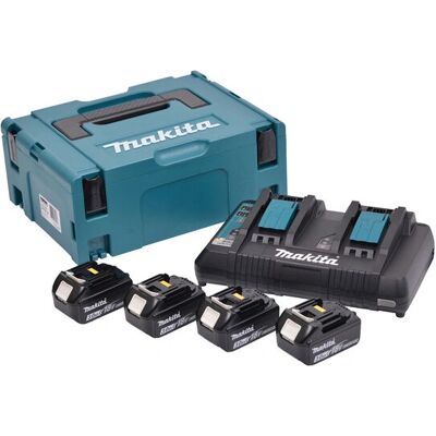 Makita 197720-6 Draadloze Batterij & Oplader Set - Power Source Kit Makita 197720-6 Draadloze Batterij & Oplader Set - Power Source Kit