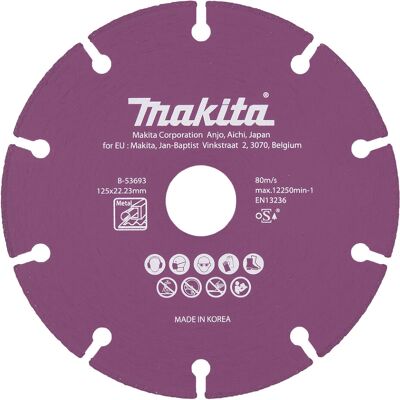 Makita B-53693 Winkelschleifer Zubehör - Diamantscheibe 125mm Makita B-53693 Winkelschleifer Zubehör - Diamantscheibe 125mm