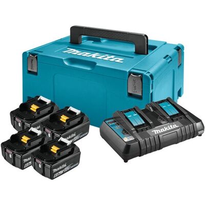 Makita 198091-4 kabellose Werkzeugbatterie - Akku & Ladegerät Set Makita 198091-4 kabellose Werkzeugbatterie - Akku & Ladegerät Set
