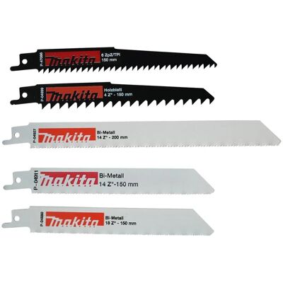 Makita P-83967 Reciproksa-Sägeblätter-Set - 5 Stück Makita P-83967 Reciproksa-Sägeblätter-Set - 5 Stück