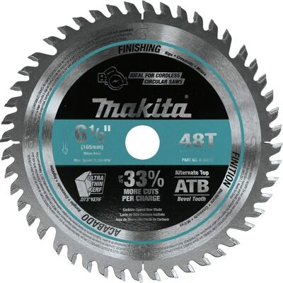 Makita B-56708 Circular Saw Blade - 48T, 165mm Makita B-56708 Circular Saw Blade - 48T, 165mm