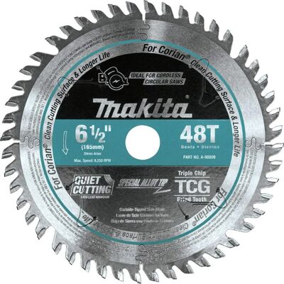 Makita B-56801 Kreissägeblatt - Corian, 165mm, 48Z, 20mm Makita B-56801 Kreissägeblatt - Corian, 165mm, 48Z, 20mm