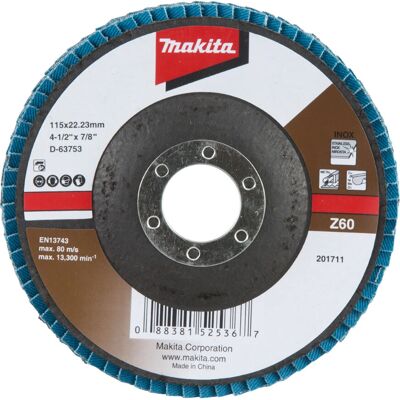 Makita - D-63753 - Zirkonoxid Aluminium - 115mm - Schleifscheibe Makita - D-63753 - Zirkonoxid Aluminium - 115mm - Schleifscheibe